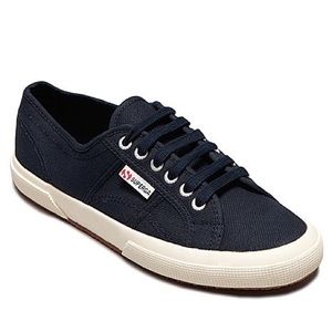 SUPERGA CLASSIC CANVAS TENNIS SHOE - NAVY size 6.5